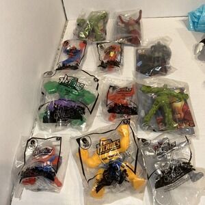 McDonalds & Burger King Marvel Happy Meal Toys Iron Man 2, Fantastic 4‎ New D4